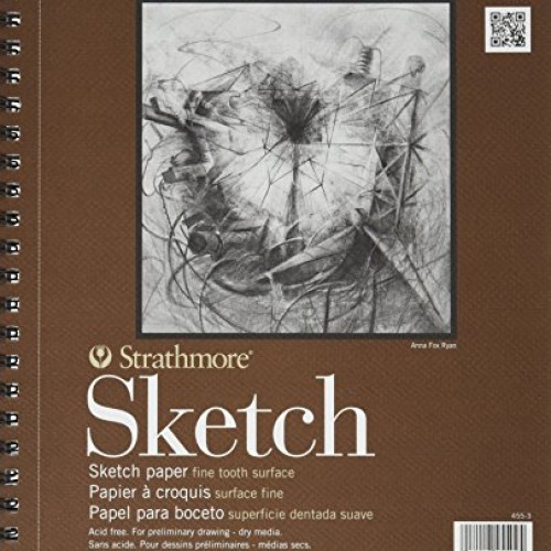 Strathmore SM455-3 455-3 Drawing & Sketch Paper, 6 Pack, White 6-...