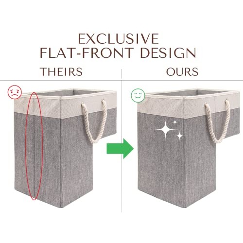Stair Basket 16 x 16 x 10 Basket for Stairs with 3 Foldable Sec...