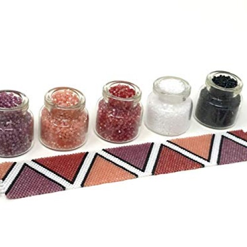 DIY Beading Kit | Colorful Triangles Beading Kit | Beaded Bracelet...