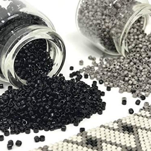 DIY Beading Kit | Gray Weave Beading Kit | Beaded Bracelet Include...