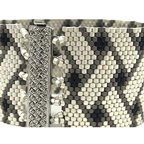 DIY Beading Kit | Gray Weave Beading Kit | Beaded Bracelet Include...