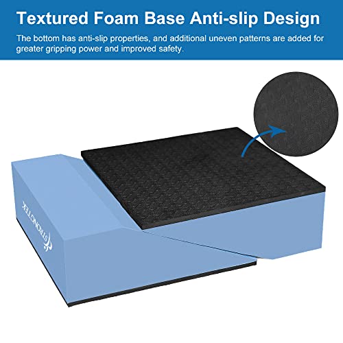 StrongTek 11.8 Yoga Wedge Blocks Pair, Foam Slant Board for Squ...