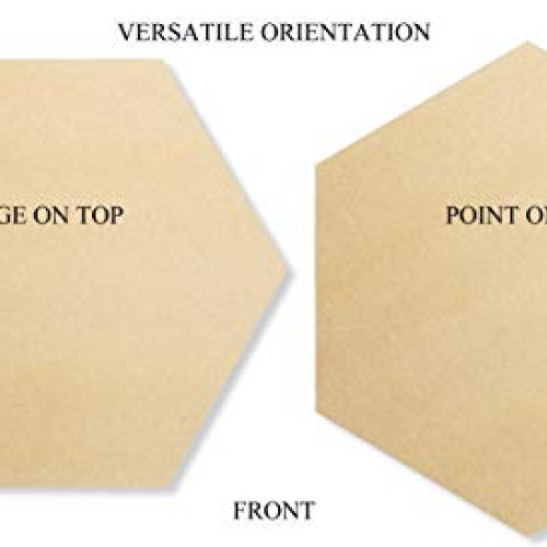 Studio Papilia MDF Board Hexagon, 12 inches 2-Pack | Unfinished Wo...