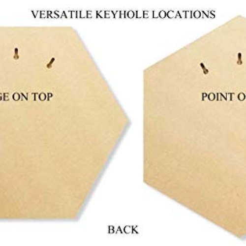 Studio Papilia MDF Board Hexagon, 12 inches 2-Pack | Unfinished Wo...
