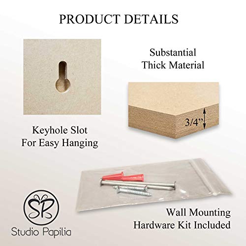 Studio Papilia MDF Board Hexagon, 12 inches 2-Pack | Unfinished Wo...