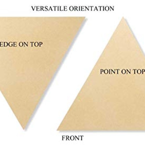 Studio Papilia MDF Triangle, 12 inches 2-Pack | Unfinished Wooden ...
