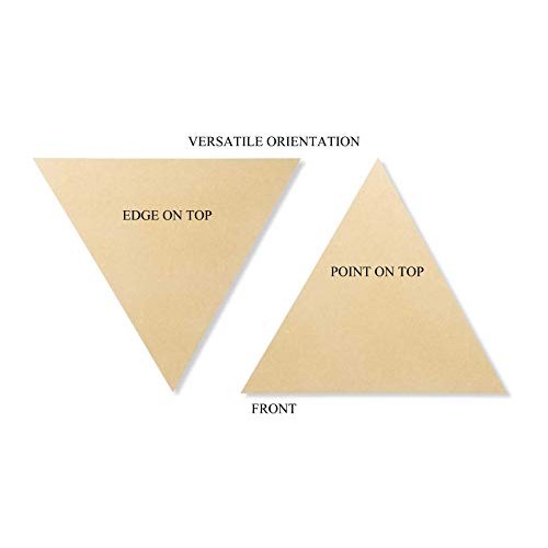 Studio Papilia MDF Triangle, 12 inches 2-Pack | Unfinished Wooden ...