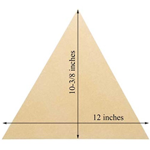 Studio Papilia MDF Triangle, 12 inches 2-Pack | Unfinished Wooden ...