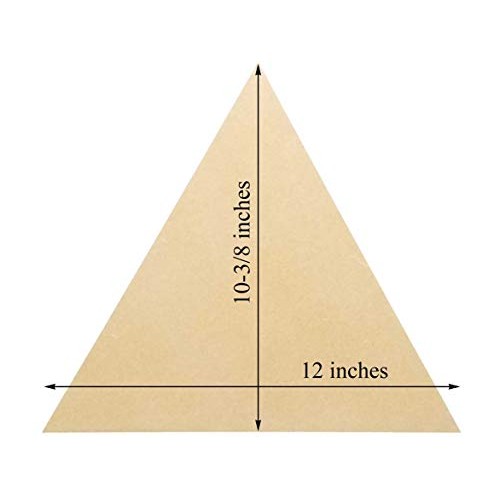 Studio Papilia MDF Triangle, 12 inches 2-Pack | Unfinished Wooden ...