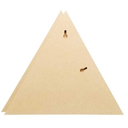 Studio Papilia MDF Triangle, 12 inches 2-Pack | Unfinished Wooden ...