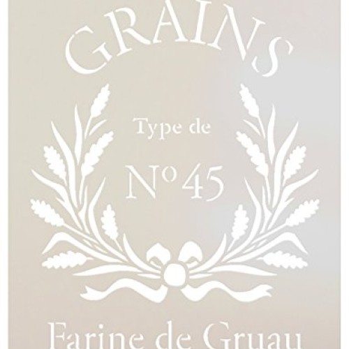 French Grain Sack Stencil by StudioR12 | Reproduction Farine De Gr...