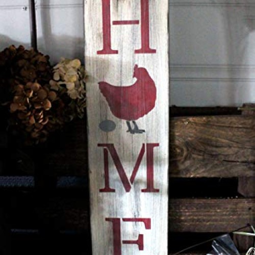 Home with Chicken - Hen & Egg - Vertical Stencil by StudioR12 | Re...