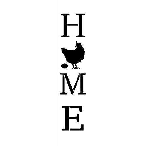 Home with Chicken - Hen & Egg - Vertical Stencil by StudioR12 | Re...