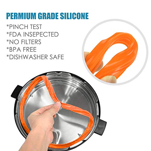 Silicone Sealing Ring for 6 Qt, Replacement Seal Gasket for Instan...
