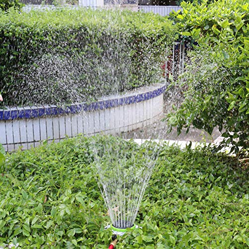 STYDDI Lawn Sprinkler, 8-Pattern Stationary Metal Garden Sprinkler...