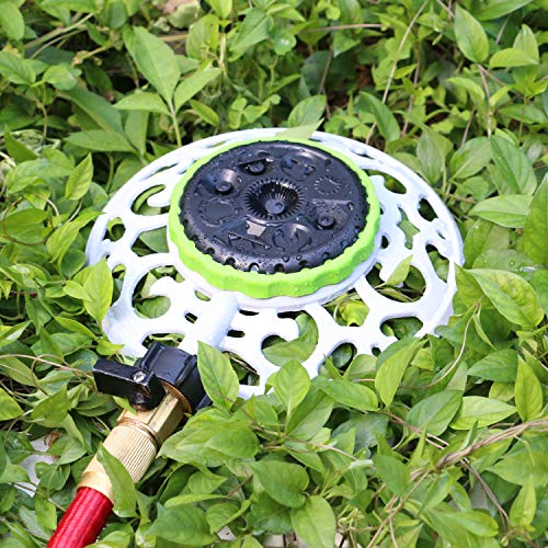 STYDDI Lawn Sprinkler, 8-Pattern Stationary Metal Garden Sprinkler...