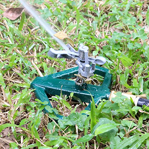 STYDDI Pulsating Impact Sprinkler with Metal Base, Heavy Duty Adju...