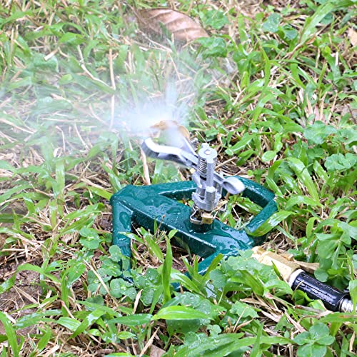 STYDDI Pulsating Impact Sprinkler with Metal Base, Heavy Duty Adju...