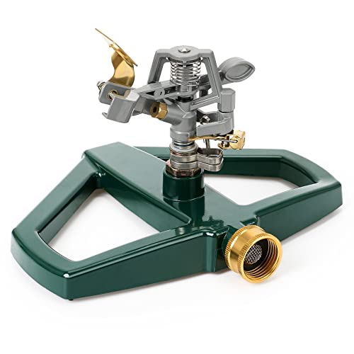 STYDDI Pulsating Impact Sprinkler with Metal Base, Heavy Duty Adju...