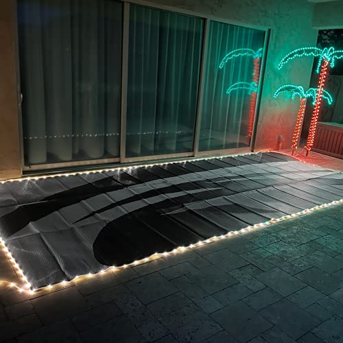 Stylish Camping L158181WL 8-feet by 18-feet LED Illuminated Patio ...