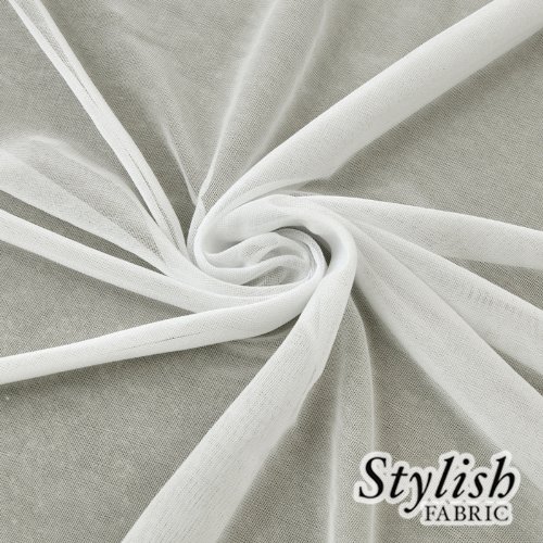 58 Ivory Chiffon Matte Jersey Stretch Chiffon Fabric by The Yard ...