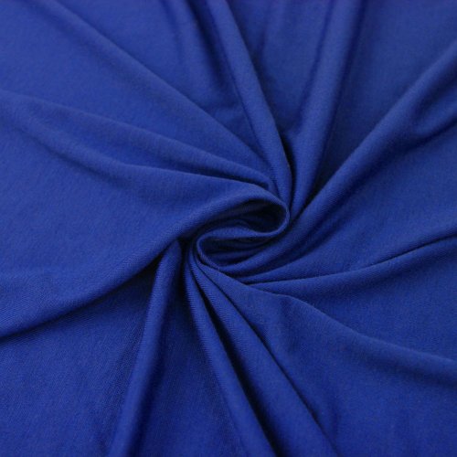 58 Royal Poly Rayon Spandex Jersey Knit Fabric, Fabric by The Yar...