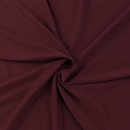 Burdy Rayon Jersey Stretch Knit Fabric by The Yard Medium Weig...