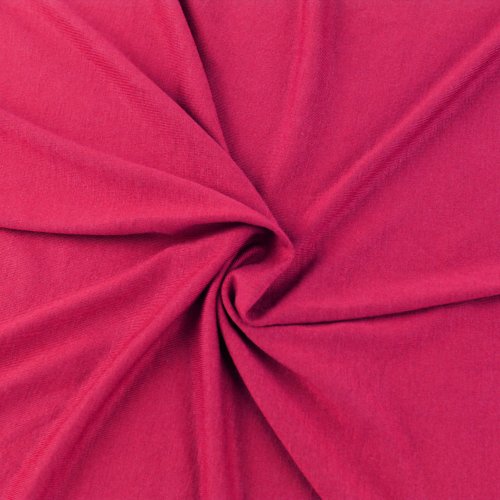 HOT Pink Knit Fabric, Rayon Jersey Knit Fabric, Causal Jersey Knit...