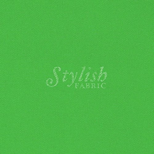 Kelly Green Solid Poly Poplin Fabric by The Yard - 1 Yard