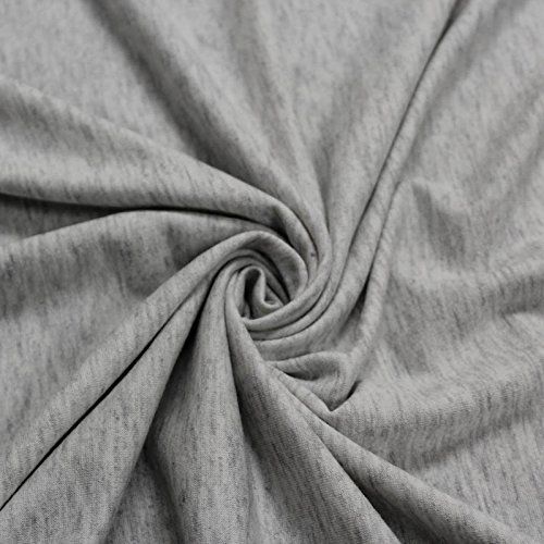 Solid French Terry Fabric Poly Rayon Spandex Fabric by The Yard H...