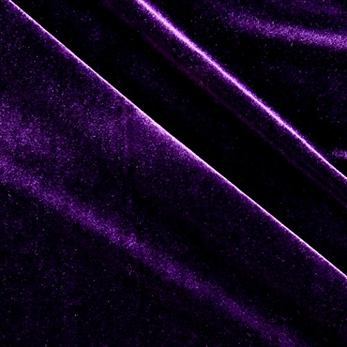 Stretch Velvet Knit Plum Fabric By The Yard
