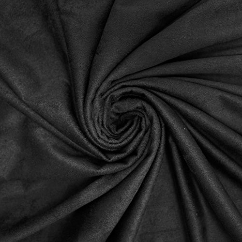 Techno Suede Stretch Fabric Black
