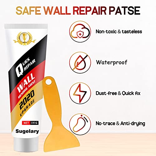Drywall Patch Repair Kit with Scraper, Wall Spackle Repeair Paste,...