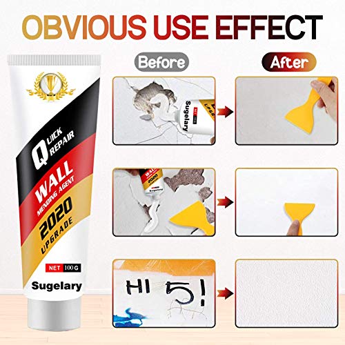 Drywall Patch Repair Kit with Scraper, Wall Spackle Repeair Paste,...
