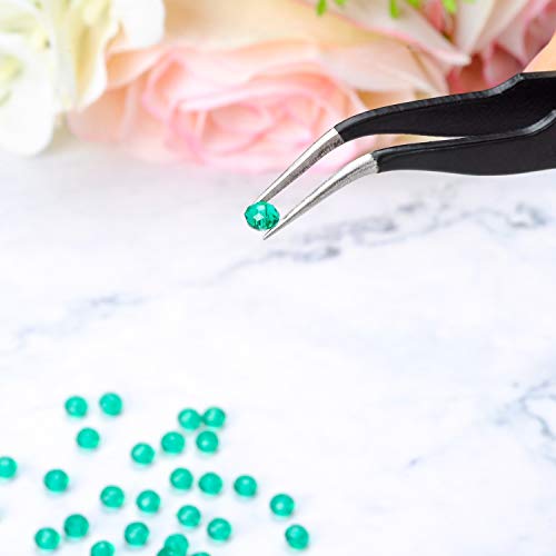 Suhome 3000pcs 15 Color 4mm Briolette Crystal Glass Beads, Faceted...