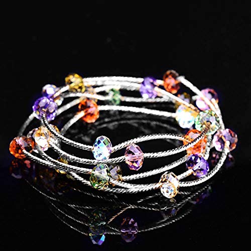 Suhome 3000pcs 15 Color 4mm Briolette Crystal Glass Beads, Faceted...