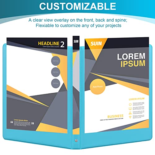 0.5-inch 3-Ring Binder with 2 Interior Pockets, 0.5 Basic Binder...