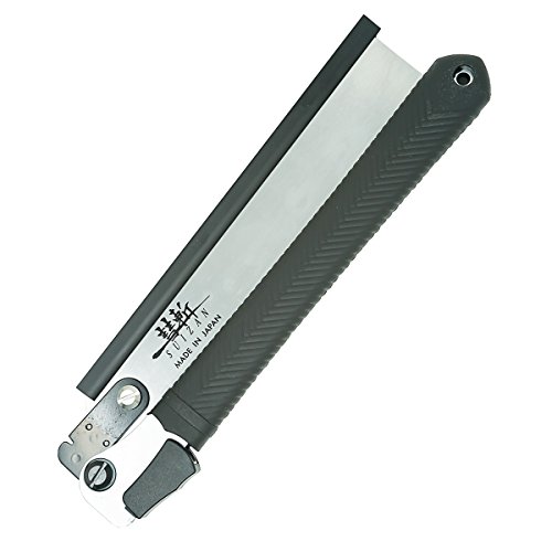 SUIZAN Japanese Folding Ryoba Pull Saw 9.5 Inch Double Edge Hand S...