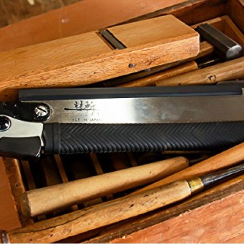 SUIZAN Japanese Folding Ryoba Pull Saw 9.5 Inch Double Edge Hand S...