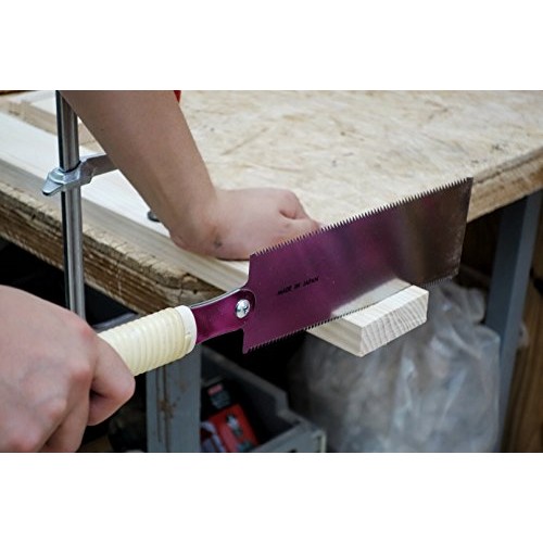 SUIZAN Japanese Pull Saw Hand Saw 9.5 Inch Ryoba Double Edge for W...