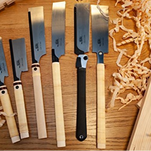SUIZAN Japanese Pull Saw Hand Saw 9.5 Inch Ryoba Double Edge for W...