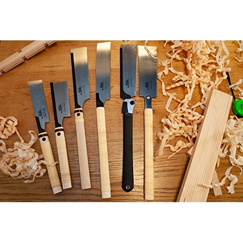 SUIZAN Japanese Pull Saw Hand Saw 9.5 Inch Ryoba Double Edge for W...
