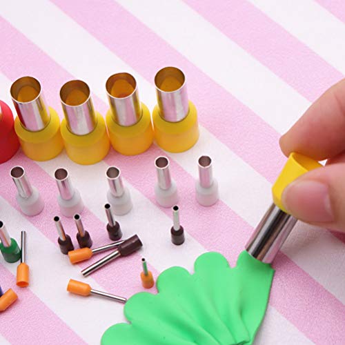 40 Pcs Clay Circle Cutters, Shape Cutter Stainless Steel+Plastic I...