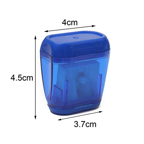 SUMAJU 4 pcs Pencil Sharpener, Dual Holes Sharpener with Lid for K...