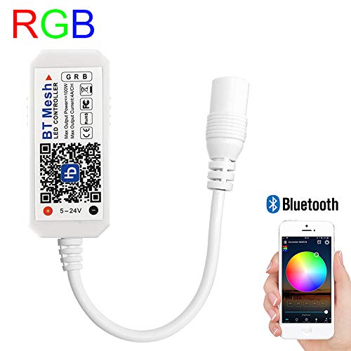 LED Controller, Bluetooth Mesh Smart RGB Controller for LED Strip ...