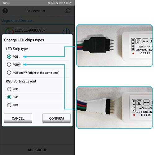 LED Controller, Bluetooth Mesh Smart RGB Controller for LED Strip ...