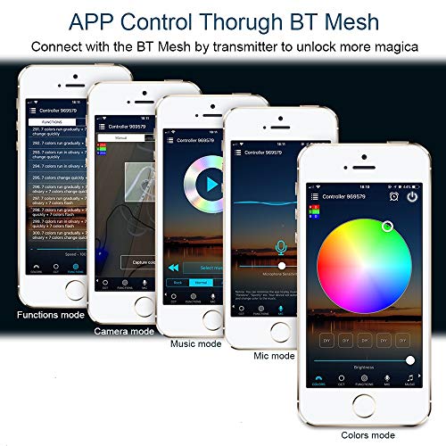 LED Controller, Bluetooth Mesh Smart RGB Controller for LED Strip ...