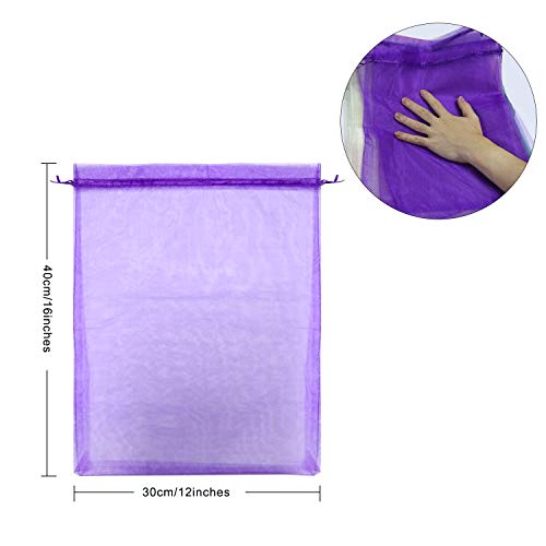 SumDirect 100Pcs12x16 Inches Extra Large Mixed Color Organza Gift ...