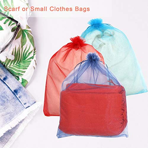 SumDirect 100Pcs12x16 Inches Extra Large Mixed Color Organza Gift ...