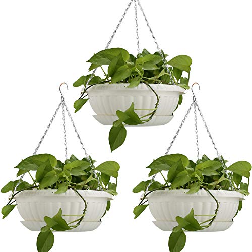 3pcs 12.59 Large Hanging Planters Hanging Flower Pots Plastic Pla...